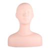 Multi Function Makeup Practice Model, Esthetics Soft Mannequin Head with Shoulders Massage Wig Hat Display Silicone PVC Skin Texture Facial