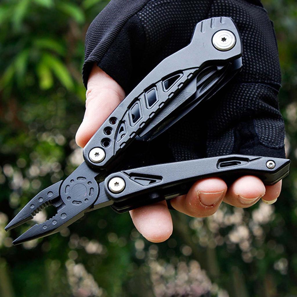 Stainless Steel Folding Knife Folding Knife Outdoor Mountaineering Camping Portable Tool Multi Functional Folding Pliers