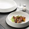 Premium White Porcelain Dinner Plate Large Seafood Plate Hotel Tableware Cold Dish Plate Home Salad Plate Ins Pasta Plate