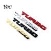 Cool 3D Alloy Metal Letter Turbo Car Motorcycle Emblem Badge Sticker Decal Decor