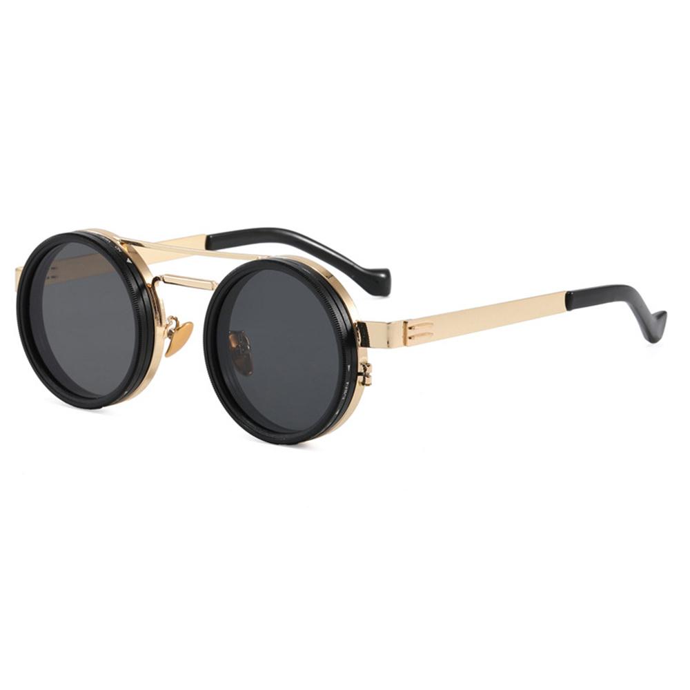 Nd9 Speed Adjustable Dimming Sunglasses Punk Round Men Outdoor Fishing Driving Polarized Glasses Uv400 Protection Filter Eyewear