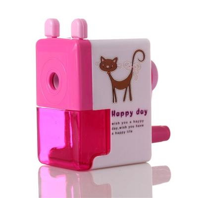Student Cartoon Learning Rotary Pencil Sharpener Mechanical Sharpener Hand Crank Pencil Machine