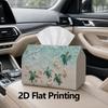 1pc, 2D Flat Printing, Tissue Box with Turtle And Shell Decor Pattern Printed Tissue Box, Suitable for Bathrooms, Living Rooms, Bedrooms, Dressing Tab