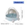 Durable Cradle Shape Box Featuring Flipping Cover for Organizing Toy Stationery and Trinkets on Desktop Front