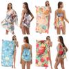 Microfiber Collapsible Sand Towel With Storage Bag For Beach Use