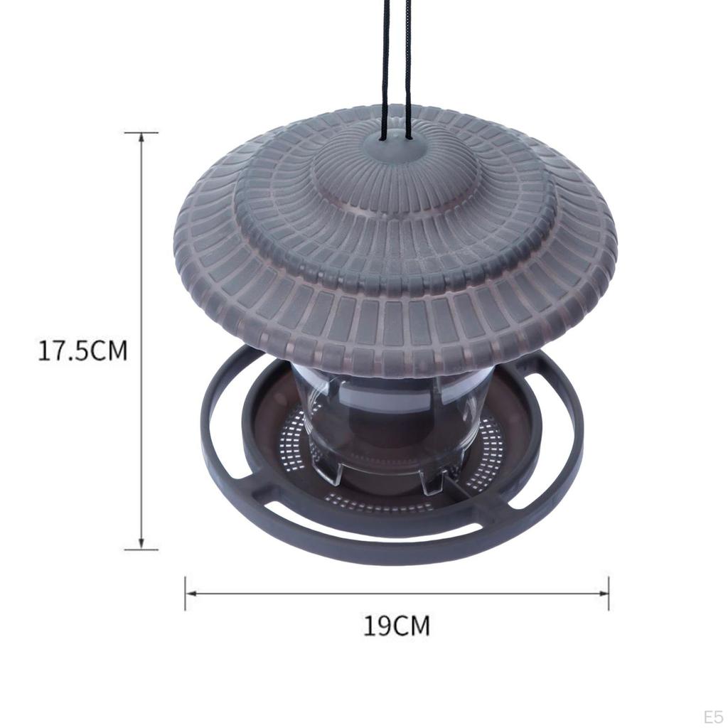 Bird Feeder, Rainproof Transparent Tank for Backyard Outdoor Decorations