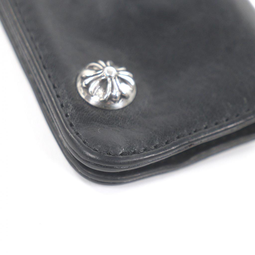 Very Good CHROME HEARTS Key holder  Cross Ball Button Bifold Wallet Used