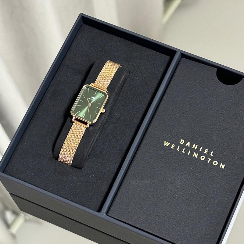 Daniel Wellington European and American watches for women, watches, quartz movement, stainless steel strap, 20*26mm, white dial, women's DW00100431