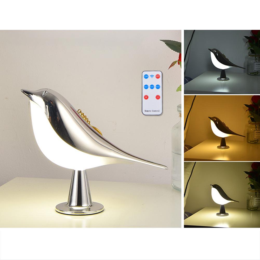 LED Bedside Lamps, Cute Hummingbird Night Light With 3000K-6000K Color Temperature Round Base Decorative Light For Bedroom, Car, Children Lamps Gifts