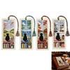 DIY Seasonal Cat Cross Bookmark Material Kit Handcrafted Braided Rope for Art Craft Enthusiasts Personalized Book Accessory Gift