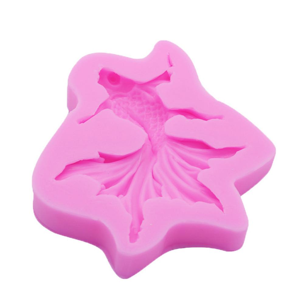 

Форма для золотой рыбки с ветровым карпом, большая форма для торта с помадкой и рыбьим хвостом розовый