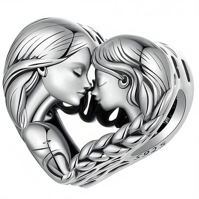 Charms Do Pandora  Zawieszka Charms Serce Siostry Srebro 925 Charmsy Trusky