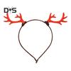 Realistic Deer Antlers Headband Adults Kids Soft Fabric Durable Construction Reindeer Design Christmas Hair Hoop