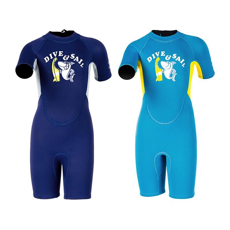 Children's Diving Suit 2.5MM One-piece Short-sleeve Thermal Boys 'swimsuit Snorkeling Surfing