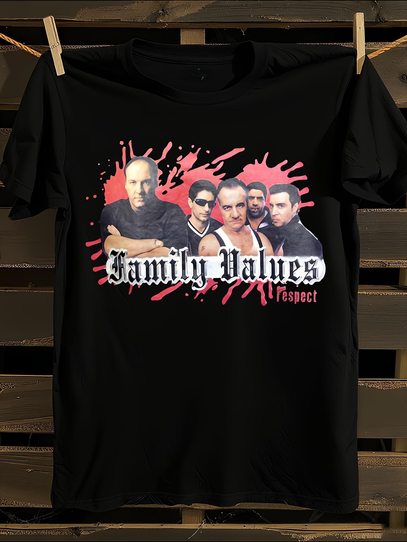 The Sopranos TV Show Tony Soprano and Cast Graphic T-shirt S