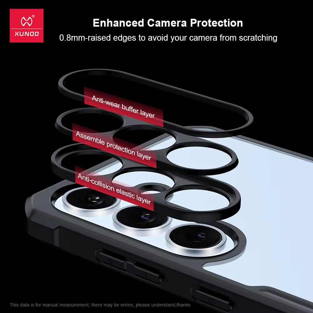 XUNDD For Samsung Galaxy S25 FE Case Luxury Casing Transparent Back Cover Airbag Shockproof Bumper Protective Cases