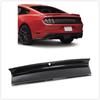 Trunk Lid Decklid Panel Trim For Ford Mustang 2015 2016 2018-2023 Carbon Fiber Look/Gloss Black Tailgate Rear Bumper Guard Cover