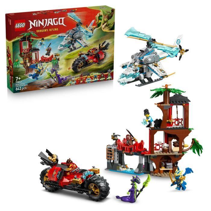 LEGO NINJAGO 71857 La Cabane et les Véhicules des Ninjas - Jeu de Construction des 7 ans