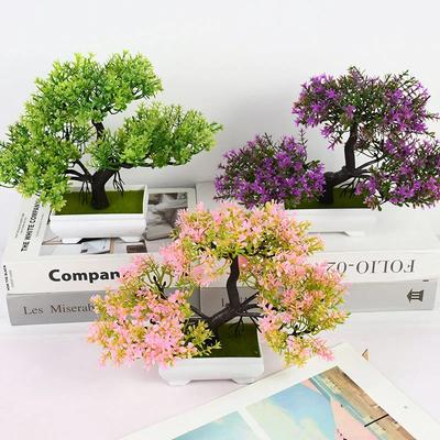 Künstliche Pflanzen Bonsai Kleiner Baum Topf Kunstpflanze Blumen Topfpflanzen Ornamente Für Zuhause Zimmer Tischdekoration Hotel Gartendekor
