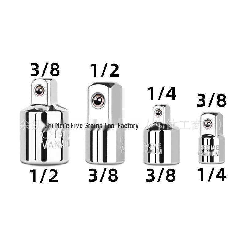 Austauschbares Ratschenschlüssel-Adapterset: 1/2" bis 3/8" bis 1/4" Fliegengrößen - CRV.