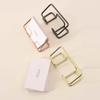 Gold Metal Business Card Holder Desk Bracket Cards Organizer Office Business Cards Display Holders Fashion Desktop Decorative