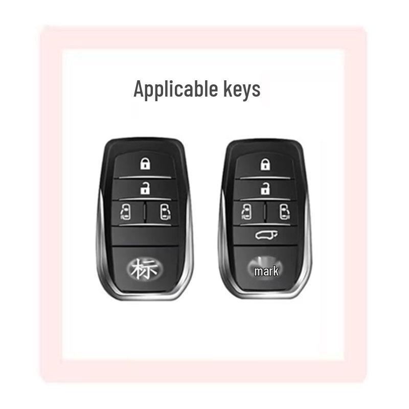 Toyota Alphard/Vellfire/Sienna/Granvia Key Case with Diamond Inlay Buckle Holder