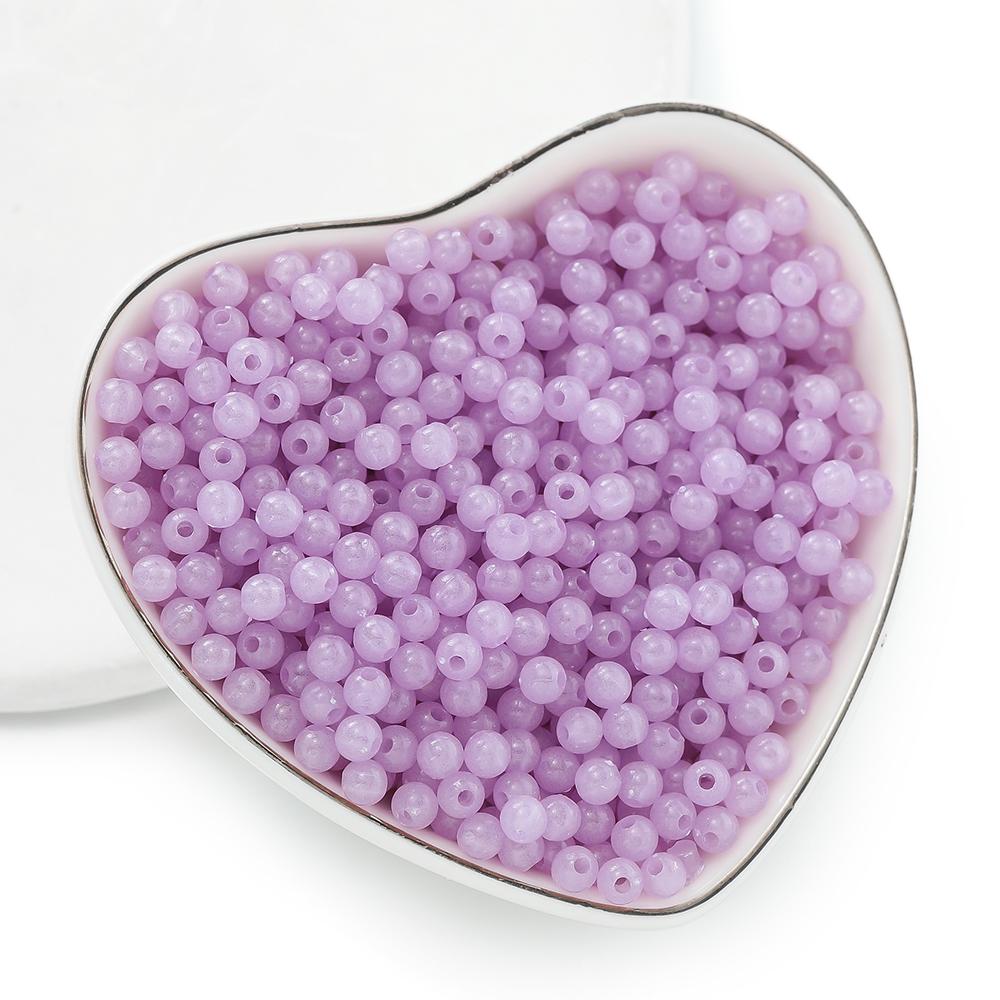 4mm 20g Luminous Acrylic Round Beads Glow In The Dark Loose Spacer Bead for Jewellery Marking DIY Necklace Bracelet