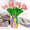 Easter Bunny With Tulips High Elastic Sponge Stamping Flower Arrangement PU Sponge