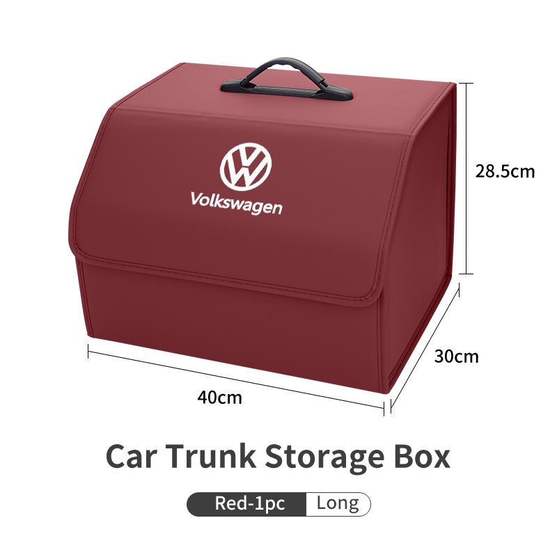 Car Trunk Storage Box Large Capacity Tools Organizer Accessories For VW Tiguan CC Jetta Polo Golf Passat Scirocco T-ROC Touareg Zy4