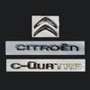 AJFJ2 For Citroën C4 C-QUATRE Sport ABS Chrome Emblem Badge OEM Style Front Rear Logo Replacement Accessories for 2008-2017 Models