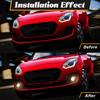 Fog Lamp For Suzuki Swift 2018  LED Foglights Front Bumper Fog Lamp Assembly Halogen Bulb with Cover Grill Bezel Kit 12V