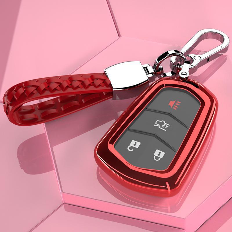 Premium Key Cover for 2016-2018 Cadillac XTS 28T Models - High-Grade Buckle Design for Men and Women