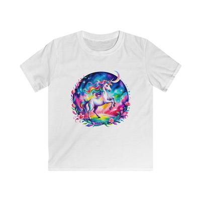 Youth Rainbow Unicorn Shirt Fantasy Moon Magic Stars Fairycore Tee S-5XL