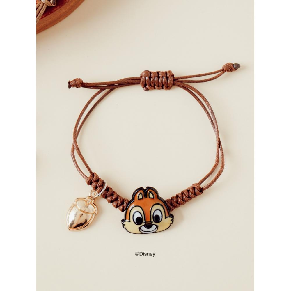 

Daiso DisNey Чіп і Дейл Вузловий Браслет коричневий