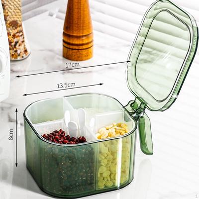 4 Compartments Seasoning Box Condiment Container Spice Dispenser for Dining Room