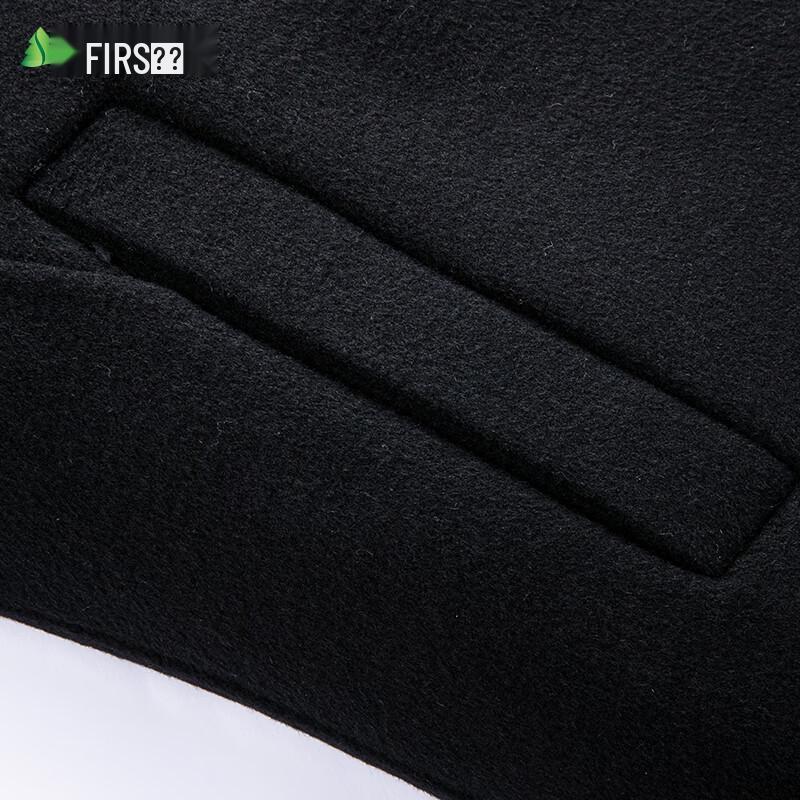 Shanshan Men's Mid-Length Double-Faced Wool Blend Coat with 90% Goose Down Liner