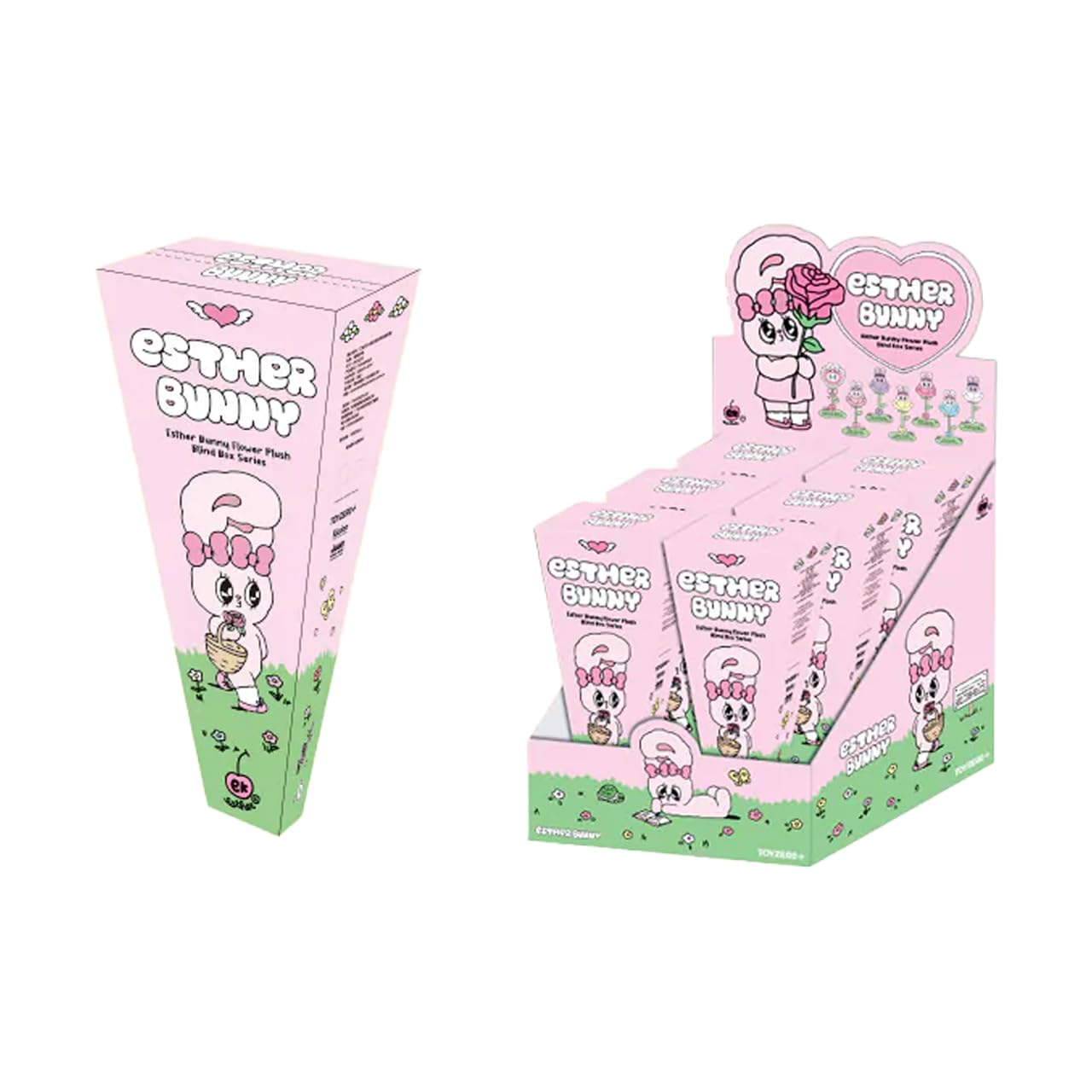 TOYZERO+ Плюшевая игрушка Esther Bunny Цветок Blind Box Мягкие игрушки (Набор из 6 предметов)