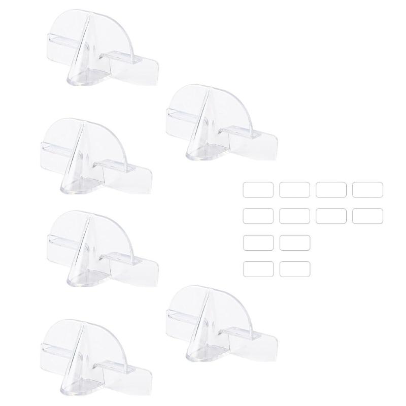 6Pieces Glasses Rack Adhesive Holders Compact Glasses Storage Solution For Home Office And Vehicle Interiors
