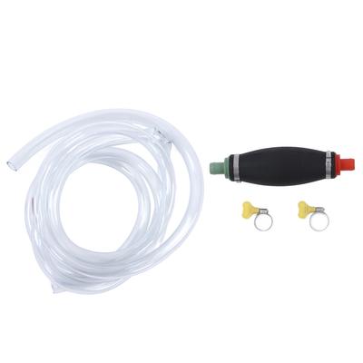 16mm 0.63in Siphon Pump with 3m 9.84ft Hose Gas Oil Water Fuel Transfer for Motors Motorcycles Trucks Generators