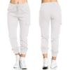 Tooling Casual Elastic Waist String Side Pocket Pants Women's Summer Large Number of Spot Sports and Leisure Trousers 1170#