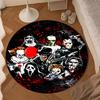 Horror Movie Characters Collage Round Rug for Livingroom,Bedroom, Palyroom, Chair Rug, Area rug, Circle Carpet, Large Size Fan Christmas gift
