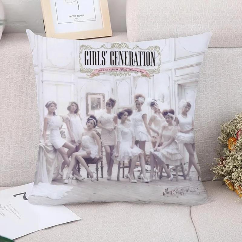Decorative Pillowcases  Girls' Generation Pillow Cover Pillowcase Cushion Covers for Bed Pillows Sofa Cushions Pilow Cases