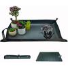 Thickened Faux Leather Plant Repotting Mat for Indoor Plants Foldable Transplanting Mat Mess Control Waterproof Gardening Tray