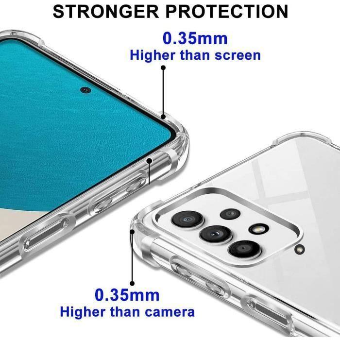 Coque de Protection pour Samsung A53 5G - PROSHOP - 4 coins renforcés en silicone Transparent
