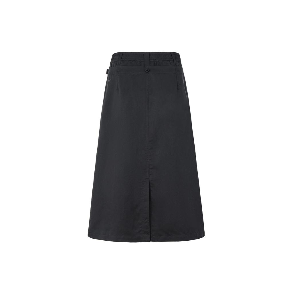 Li Ning Kung Fu Series Fashion Versatile Long Casual Skirt Women Skirts Black ASKW324-4