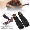6PCS Leather Material Guitar Neck Strap Tie Black Guitar Strap Lock Headstock Strap Tie  For Guitars