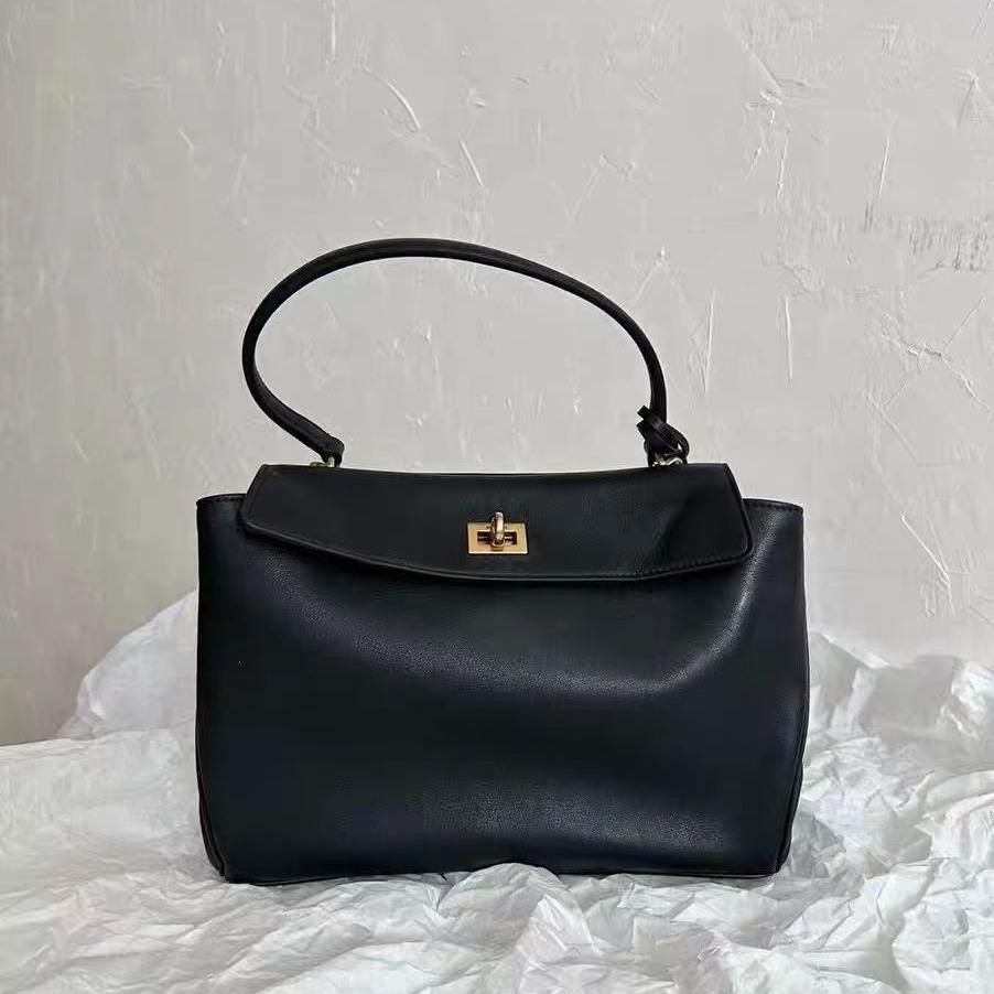 New B-home Rodeobag Leather High-end Handbag Buckle Commuting Armpit Bag Women's Bag