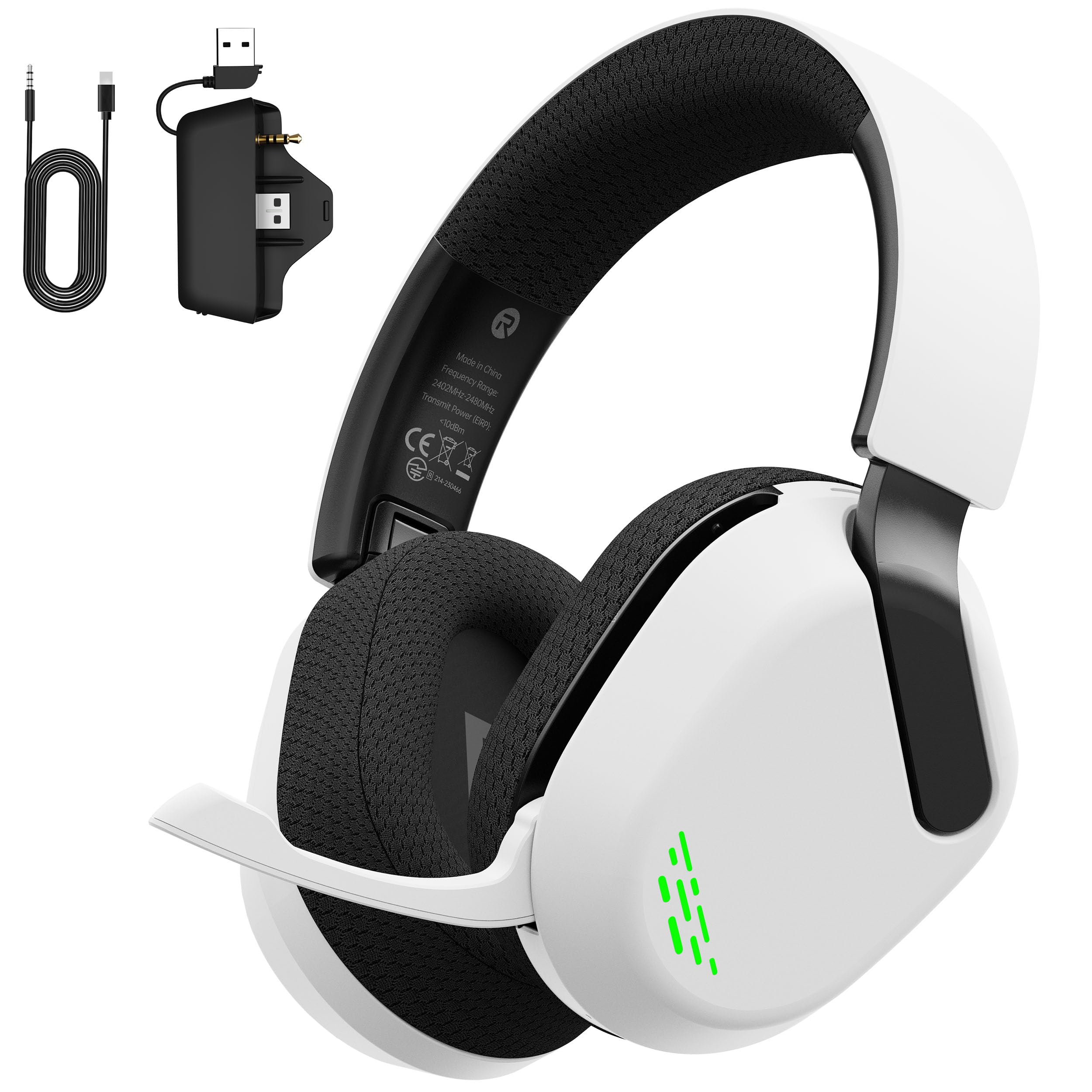 

Игровые наушники Rumoon Captain 560 Беспроводная игровая гарнитура с и Xbox Series Controller Совместимые 50 мм ENC До 45 часов комфортного белый