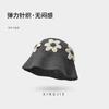 Handmade Knitted Hat Bucket Hat Women's Wool Hat Cold Hat Autumn and Winter Niche Fisherman Pile Hat