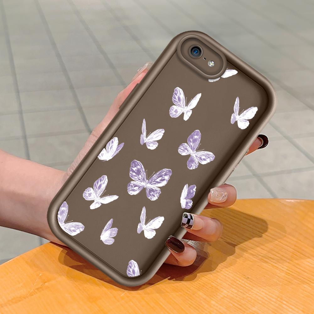 Myk silikon firkantet stige utskriftsmønster Telefondeksel Helt deksel Kamera Støtsikker beskyttelse Gummideksel for iPhone Infinix Tecno OnePlus